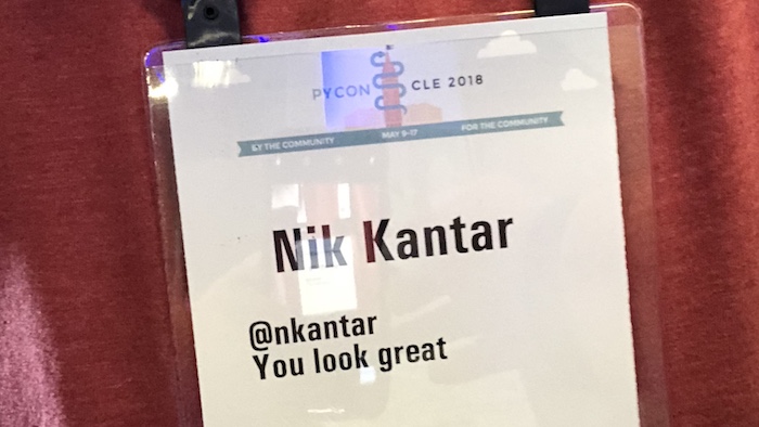 PyCon 2018 badge