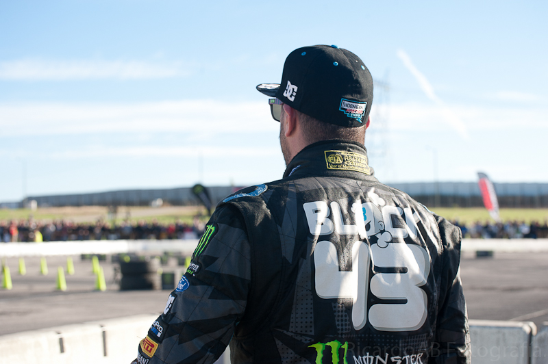 Ken Block wearing his “Block 43” racing suit