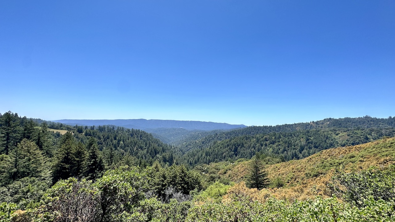 view from Highway 35 in California