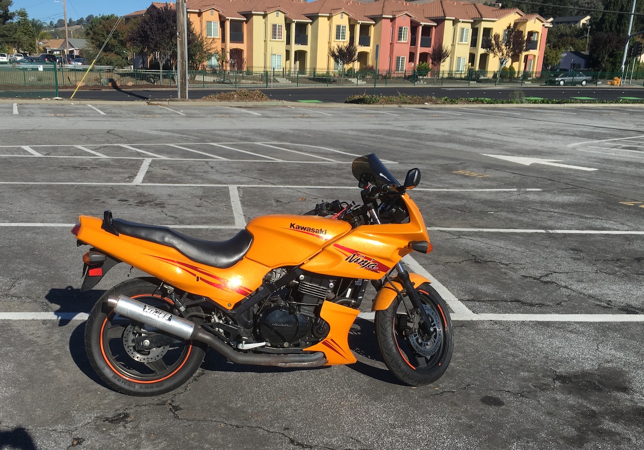 my old Ninja, on the day of purchase