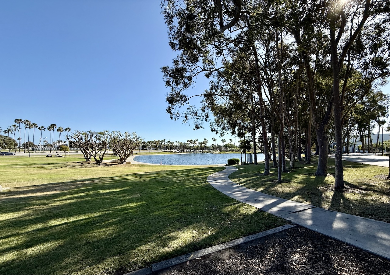 Rainbow Lagoon Park and pond Rainbow Lagoon Park and pond